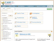 Tablet Screenshot of casi.specialolympicsontario.com